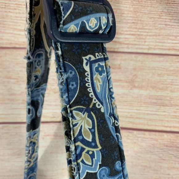 Vera Bradley Windsor Navy Fold Over Bag - Picture 8 of 9